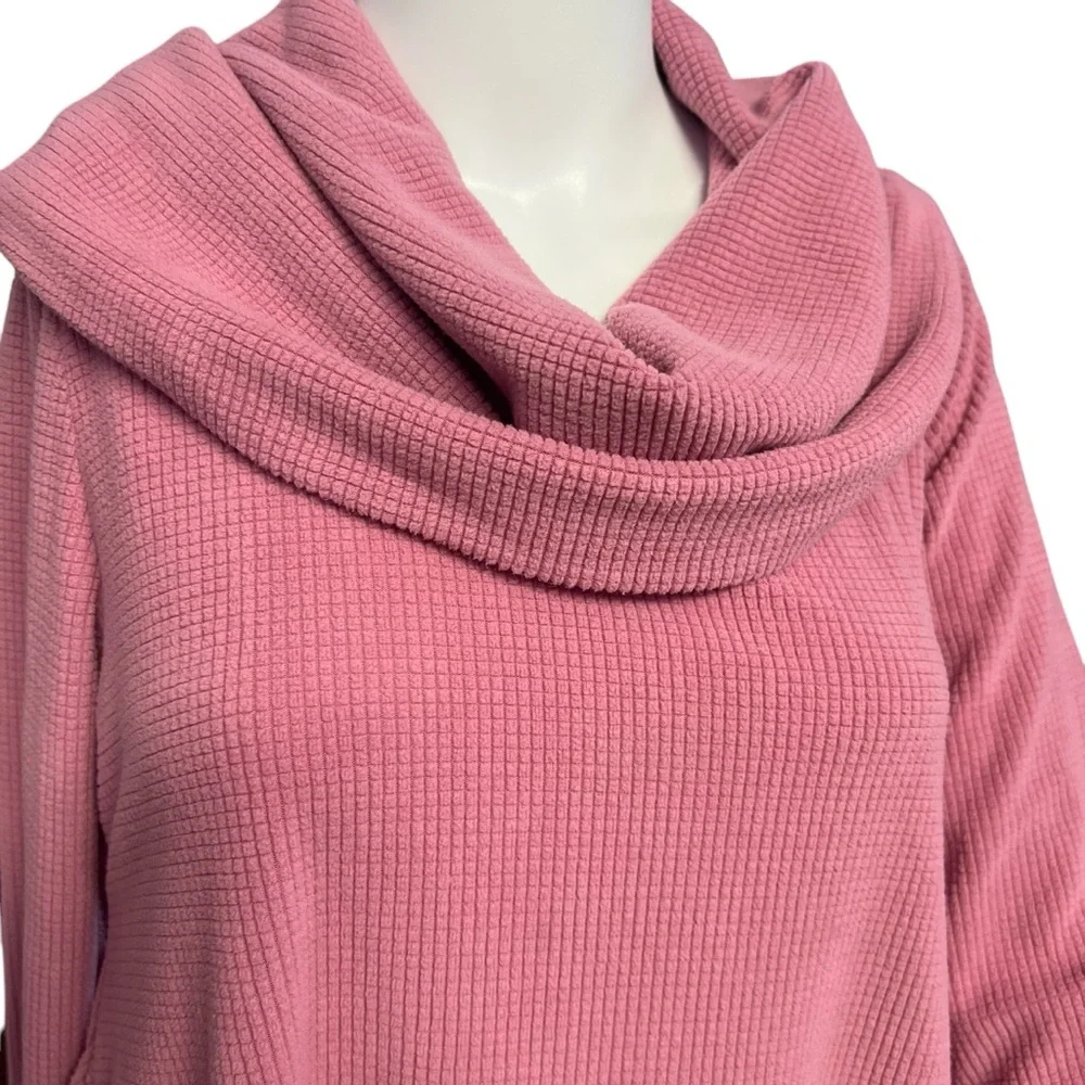 Soft Surroundings Women’s Oversized Pink Cowl Neck Sweater Sz. XS/MD